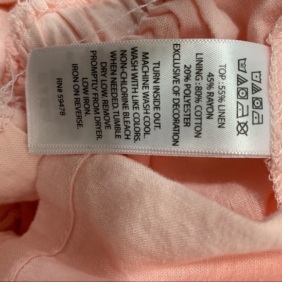 Catherine Malandrino girls romper linen blend pink - Picture 7 of 7